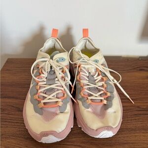 Sorel Cream and Pink Sneakers